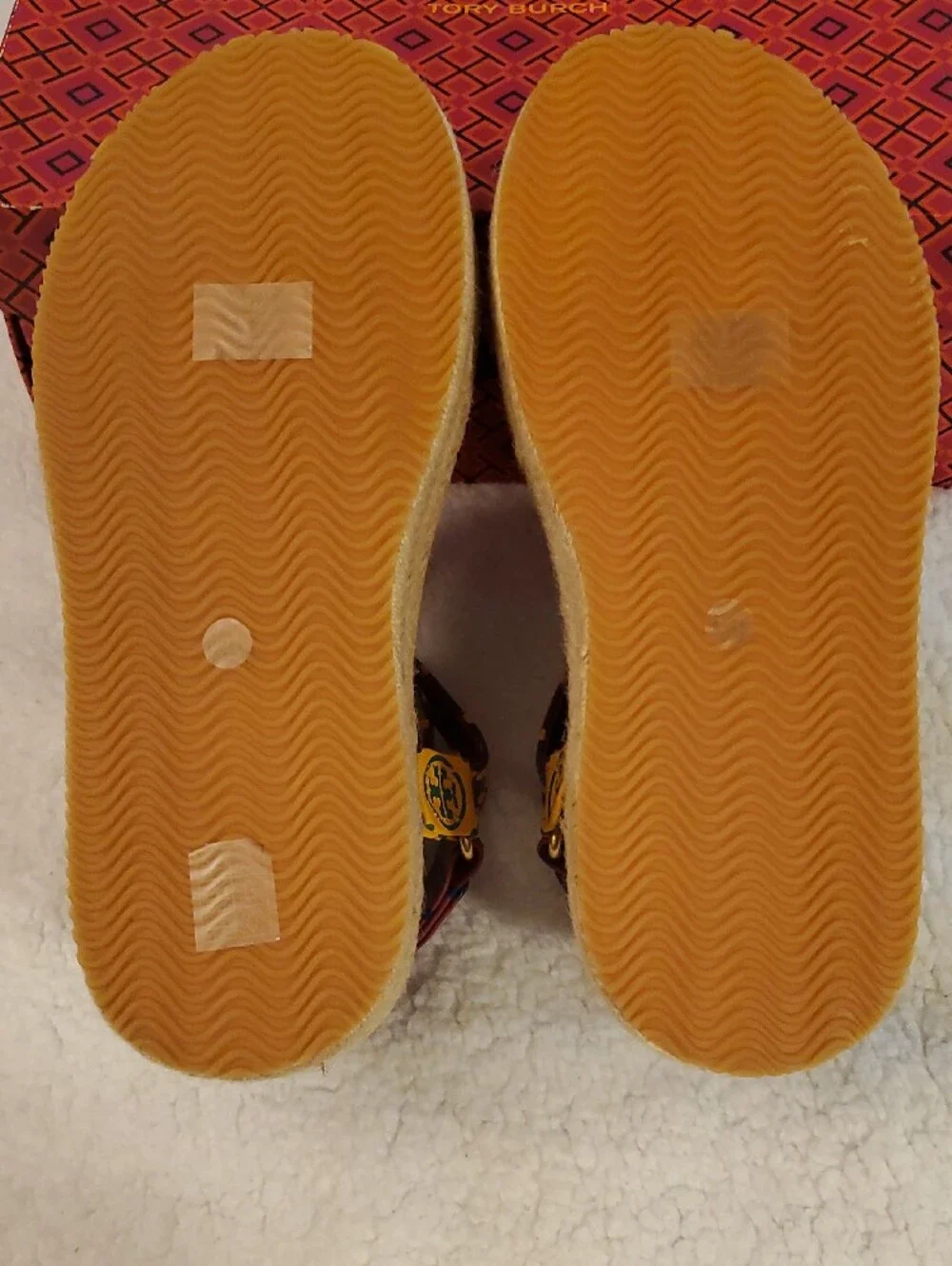 NWB Tory Burch T Monogram Rope Sport Sandal-SZ 8.5-Discontinued-in Bourbon/Coco